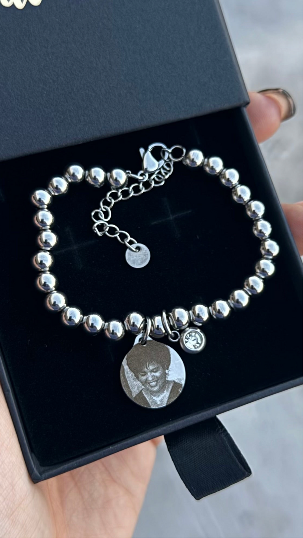 Pulsera Clau con fotografía en acero inoxidable