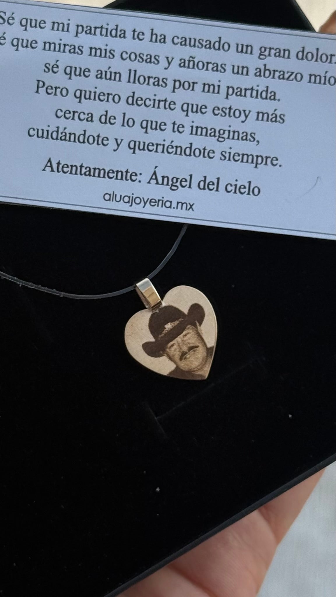 Dije corazón mini personalizado en Oro 10k