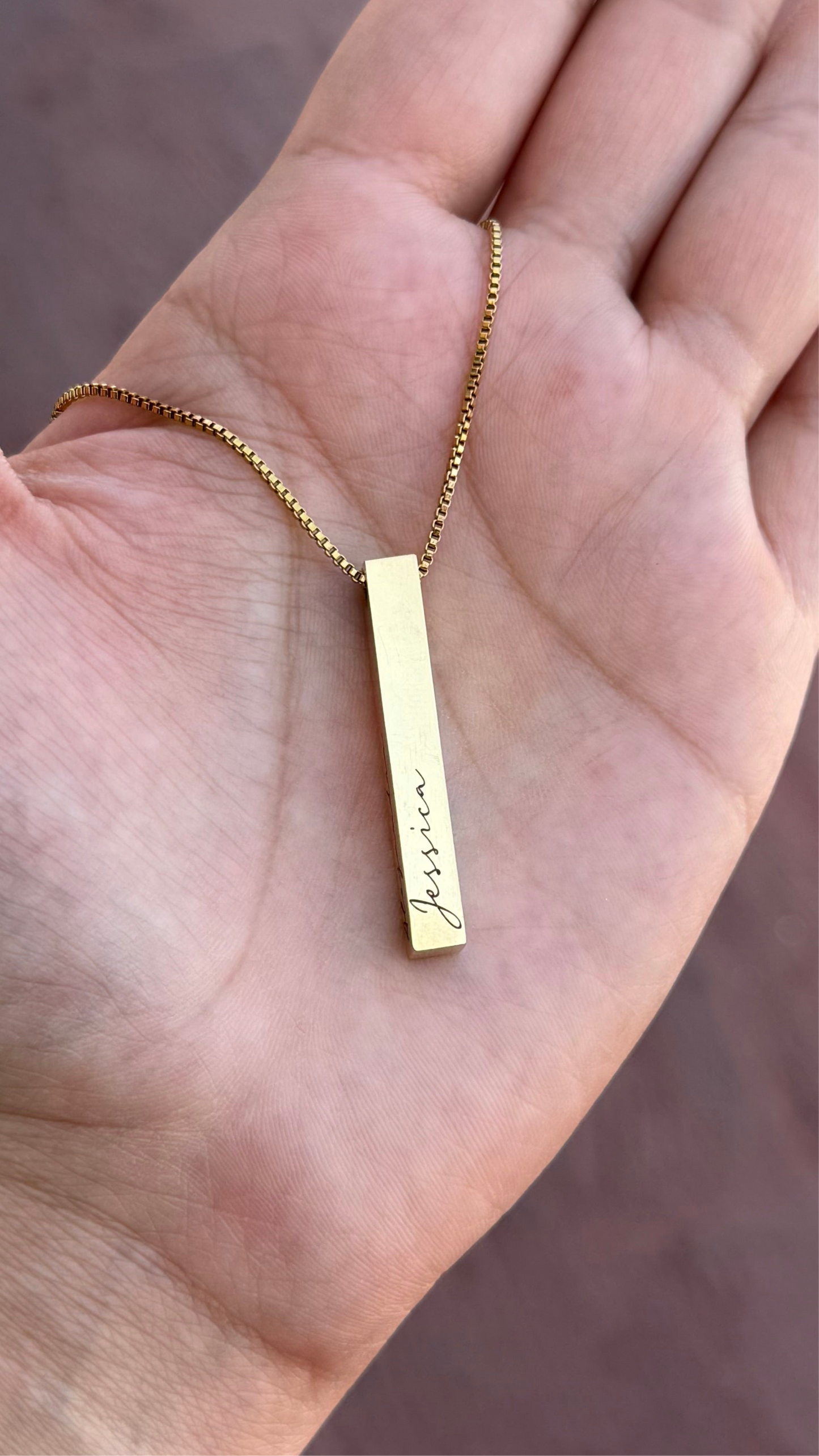 Collar Barra name - Personalizada en Acero