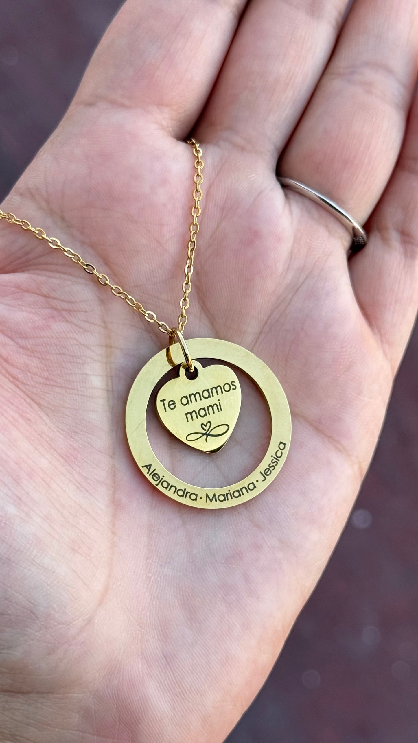 Collar Nilo personalizado con foto en acero inoxidable