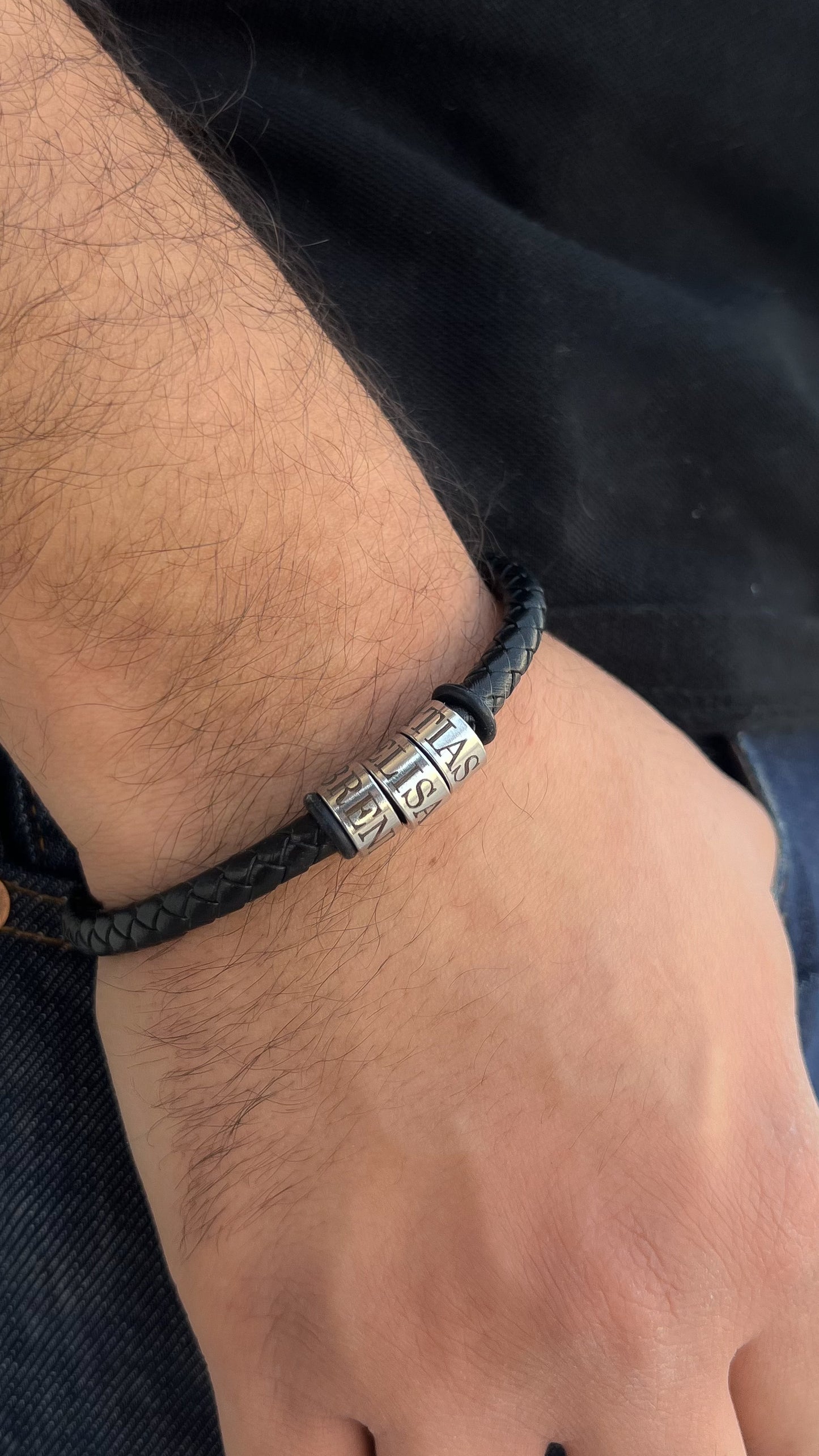 Pulso Aros caballero Personalizados en Acero inoxidable