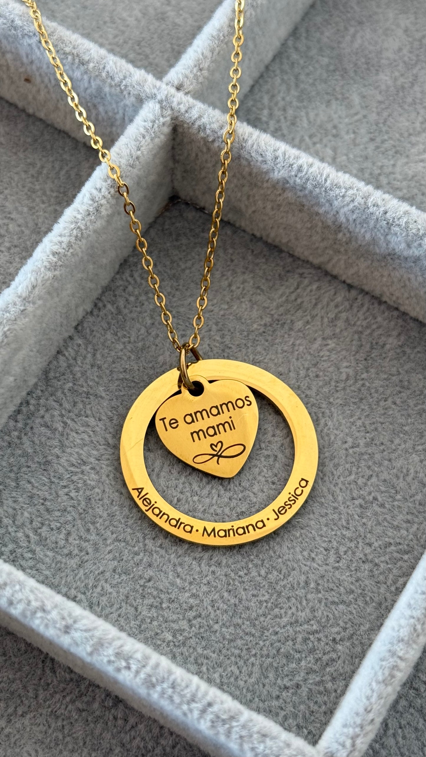 Collar Nilo personalizado con foto en acero inoxidable