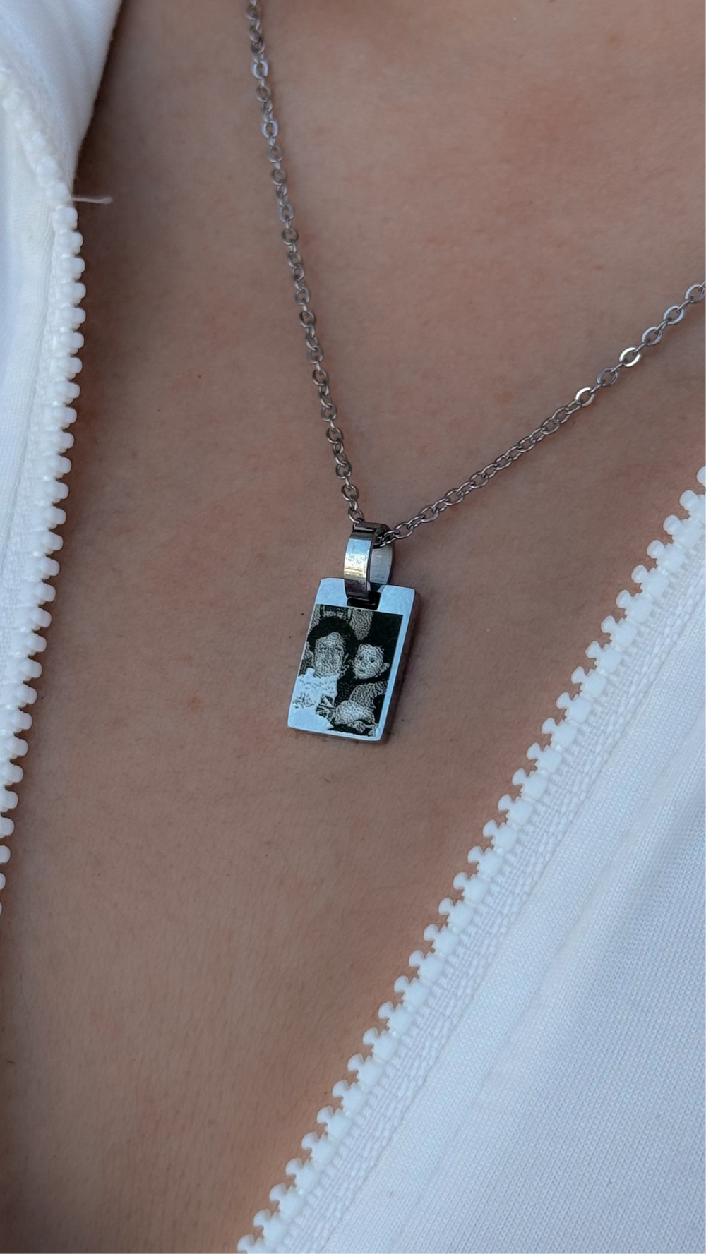 Collar Verona - personalizado con fotografia en acero
