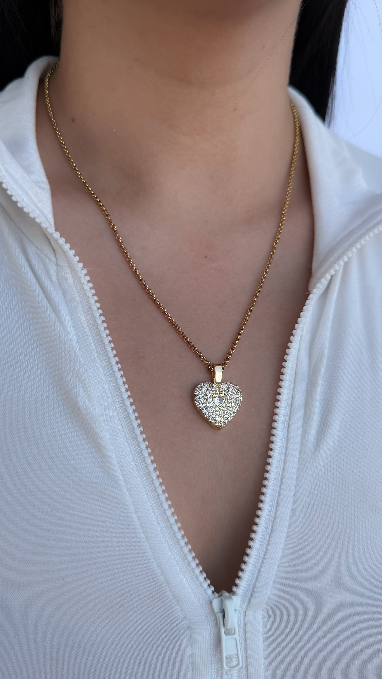 Collar corazón Mensaje secreto