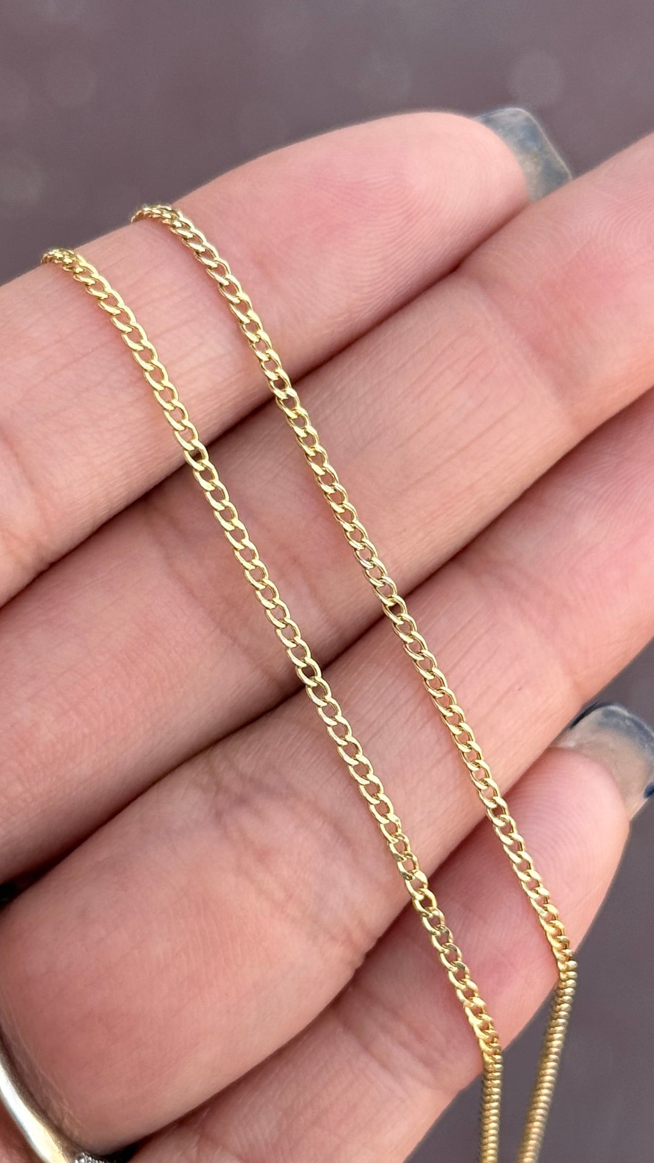 Cadena Barbada 2 mm Oro 10k italiano