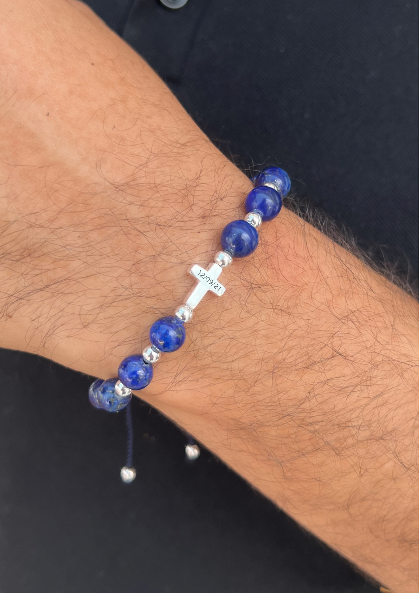 Pulso Cruz Plata personalizado