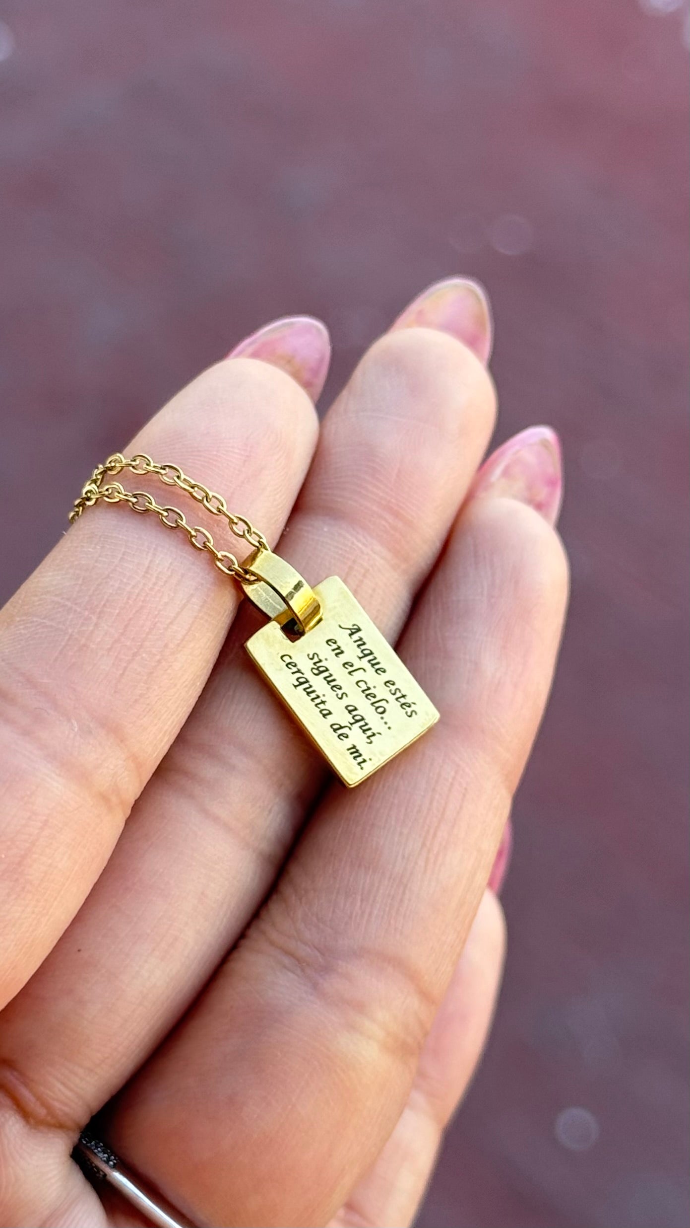 Collar Verona - personalizado con fotografia en acero