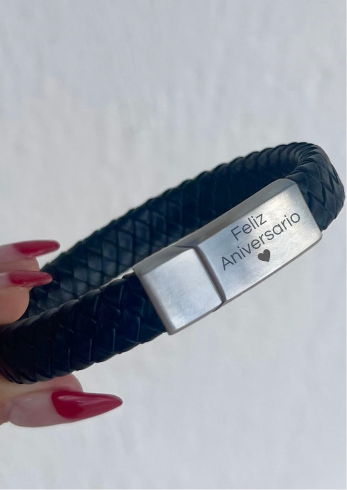 Pulso Alex – Acero Plateado Personalizado