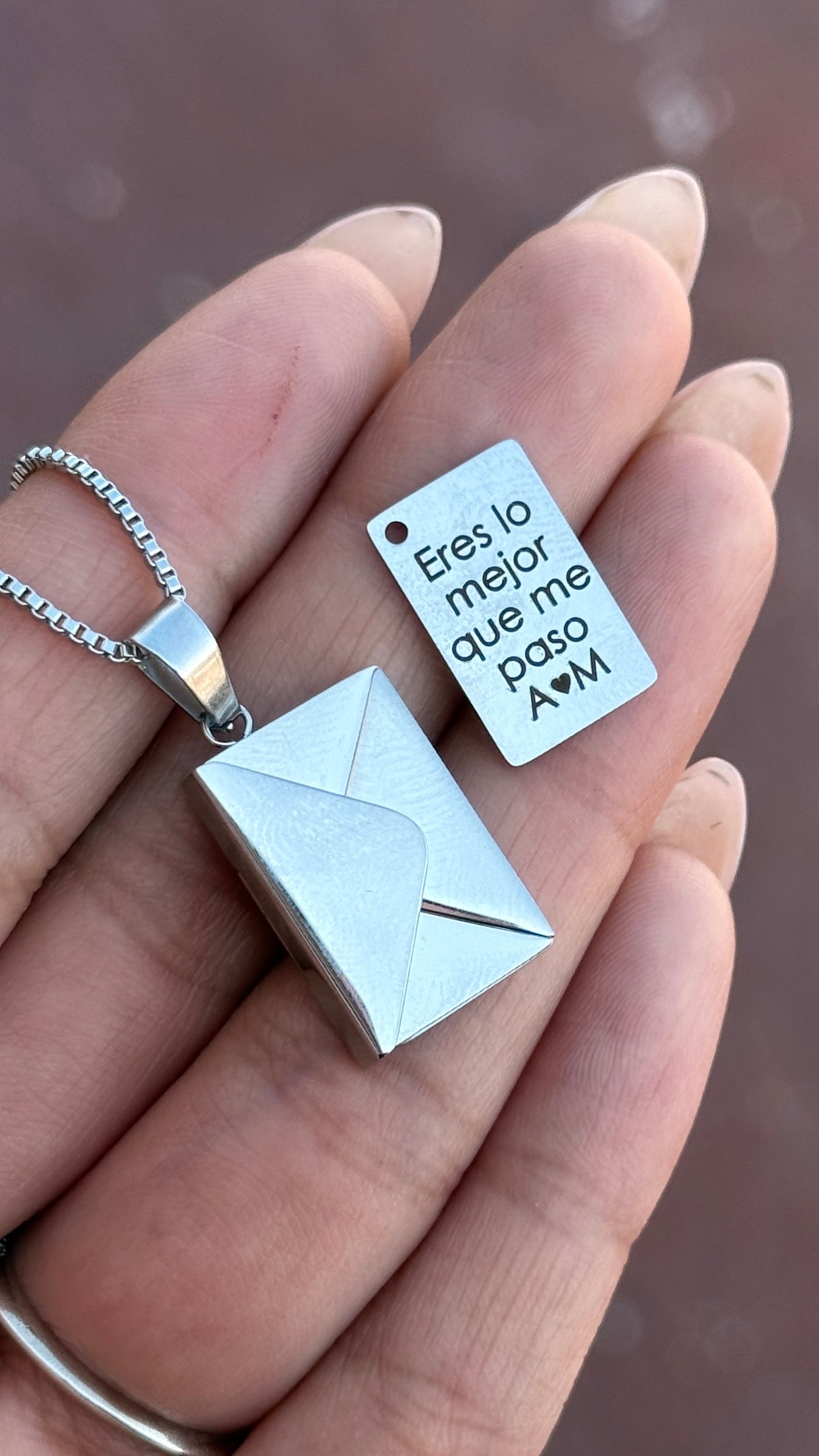 Collar Cartita personalizada con foto - Acero inoxidable