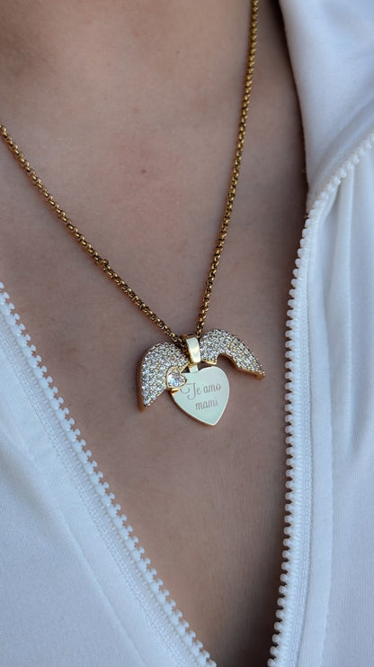 Collar corazón Mensaje secreto