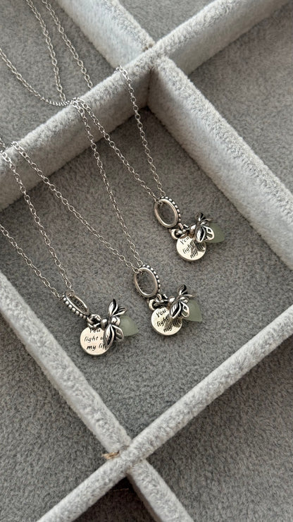 Collar Evangeline en Plata rodizada
