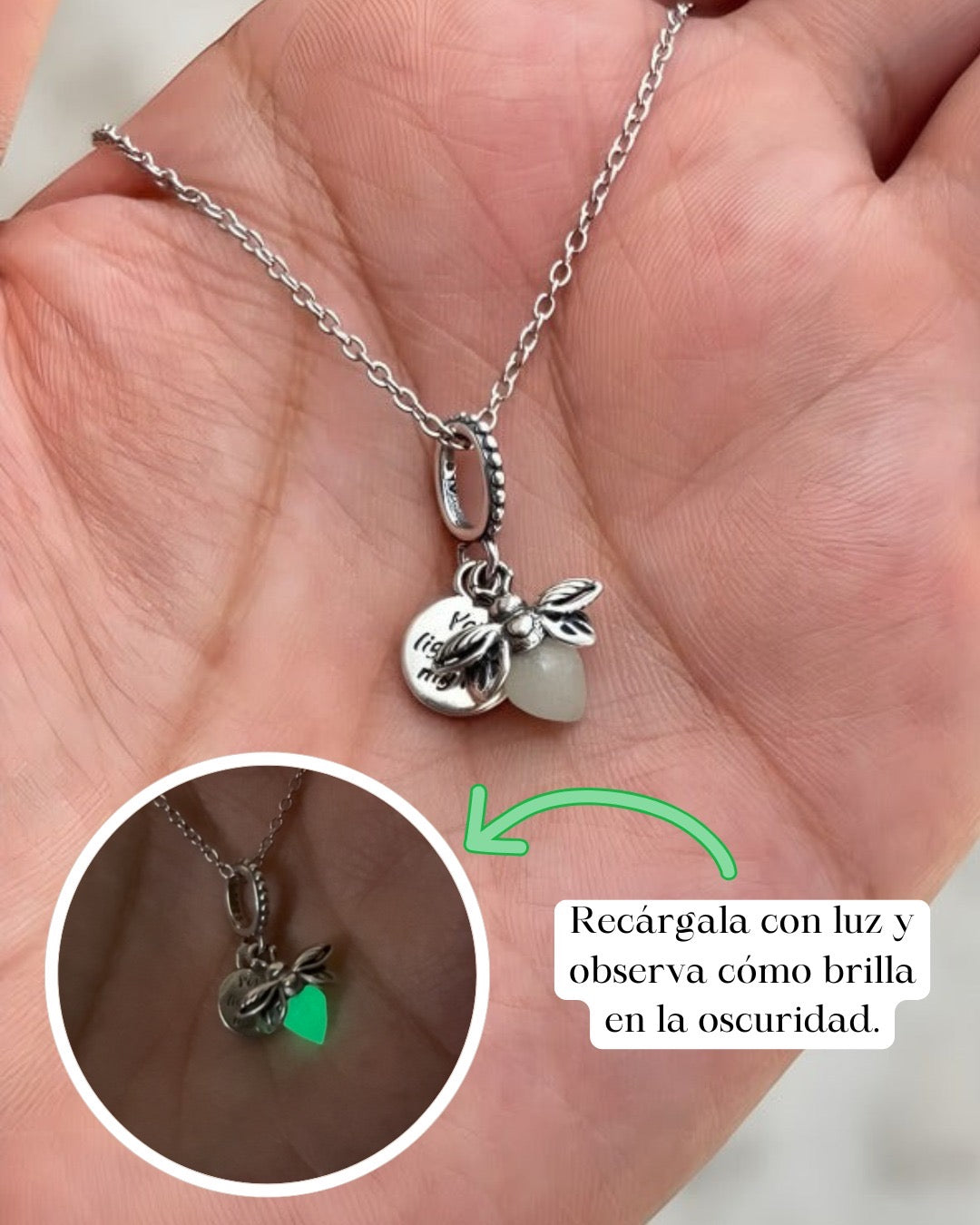 Collar Evangeline en Plata rodizada