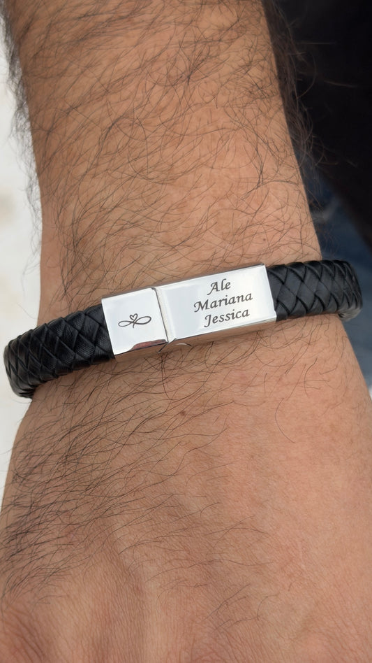 Pulso Alex – Acero Plateado Personalizado