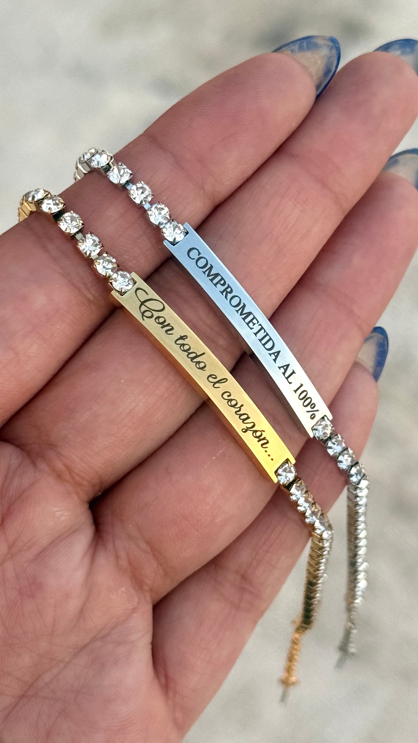 Pulsera Tennis personalizada Acero Inoxidable