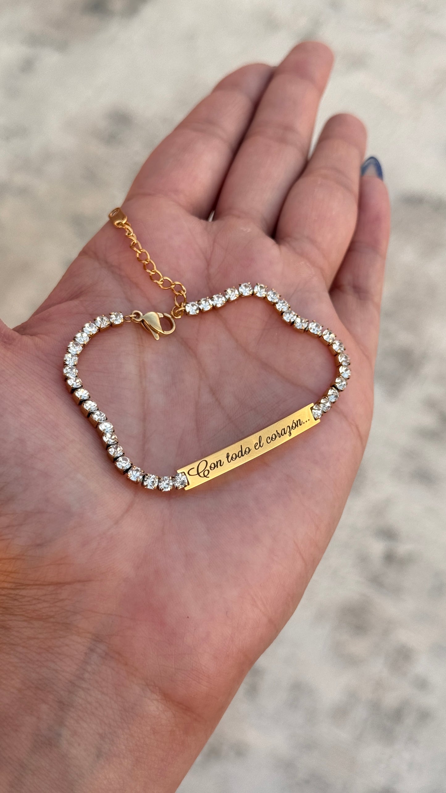 Pulsera Tennis personalizada Acero Inoxidable