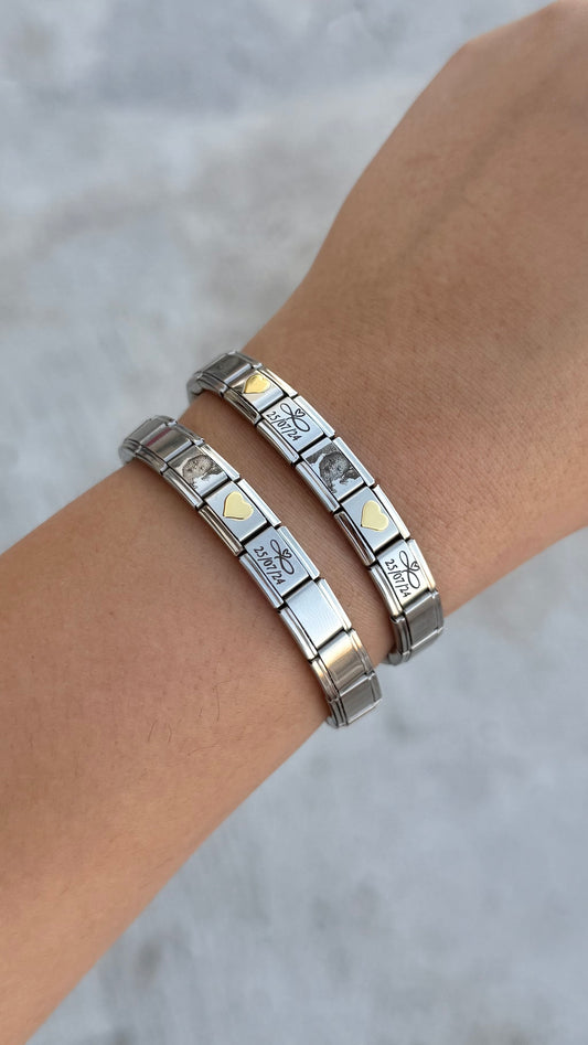 Pulsera italiana personalizada