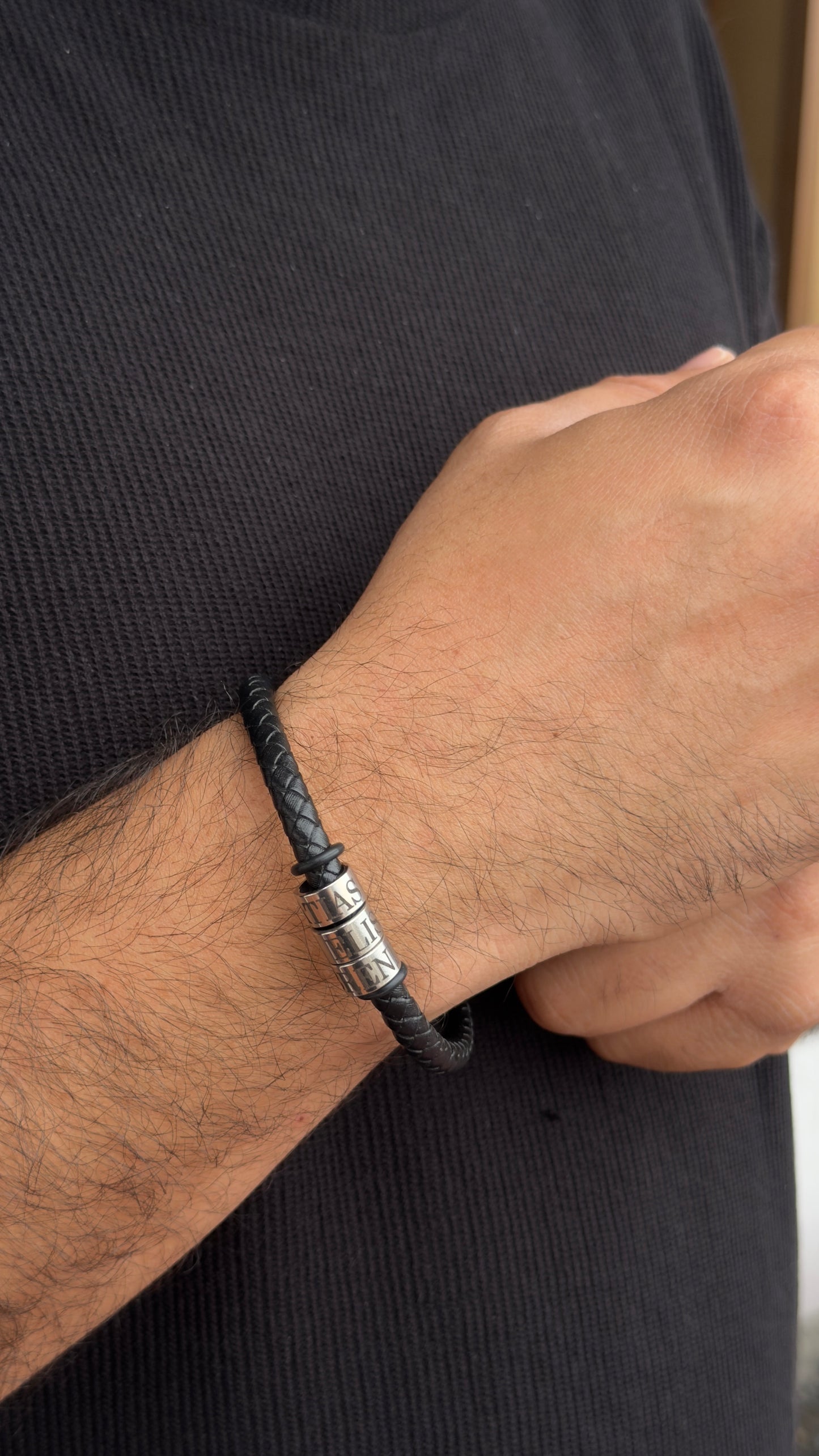 Pulso Aros caballero Personalizados en Acero inoxidable