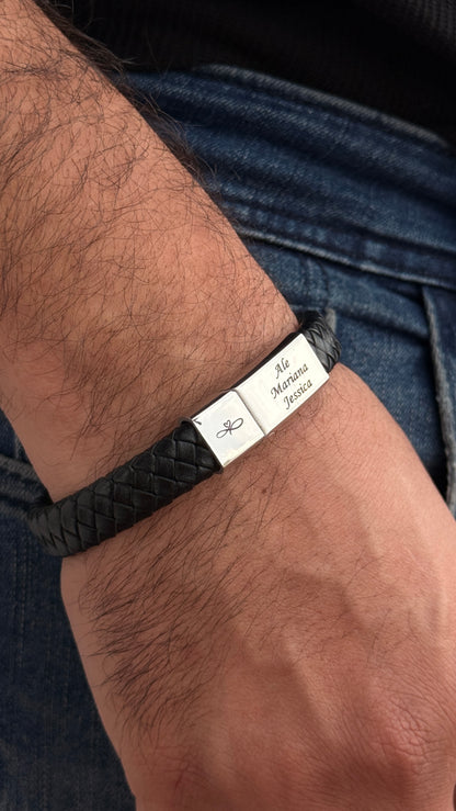 Pulso Alex – Acero Plateado Personalizado