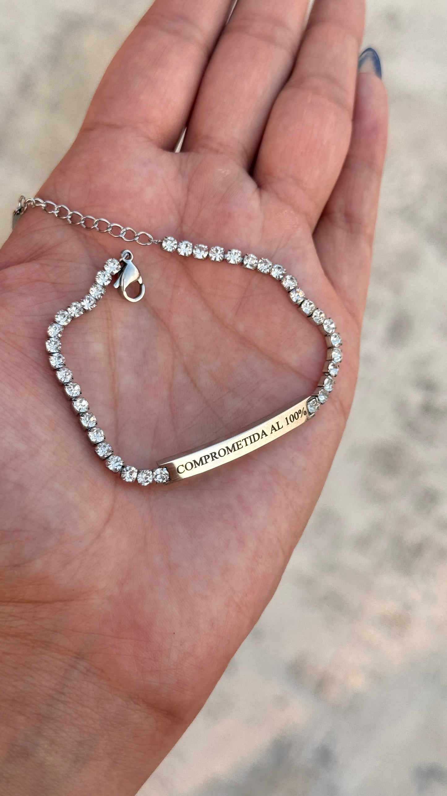 Pulsera Tennis personalizada Acero Inoxidable