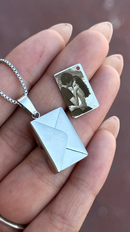 Collar Cartita personalizada con foto - Acero inoxidable