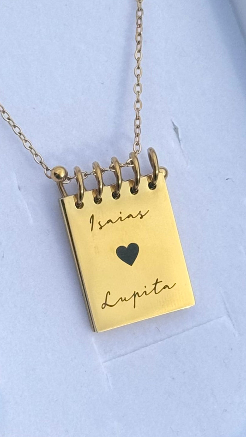 Libreta personalizada con foto - Acero inoxidable