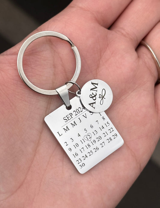 Llavero calendario - Personalizado en Acero