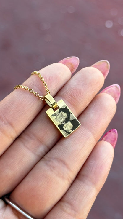 Collar Verona - personalizado con fotografia en acero
