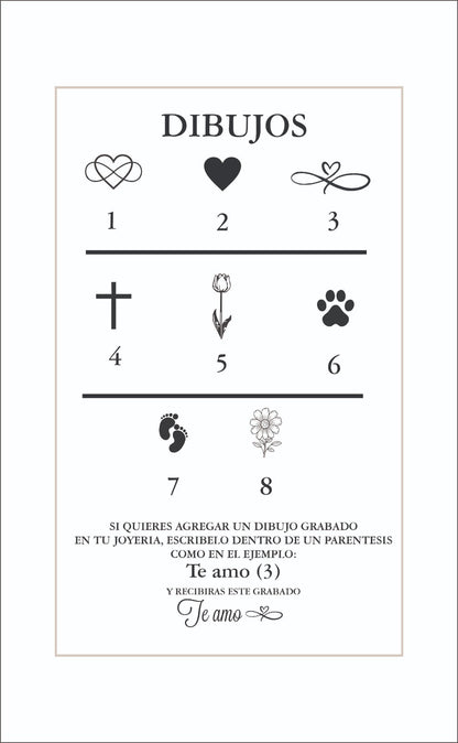 Collar corazón Mensaje secreto