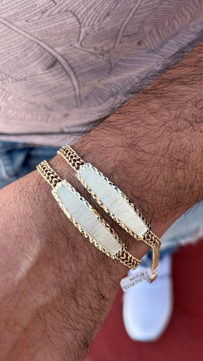 Esclava estilo Petatillo personalizada en Oro 10k