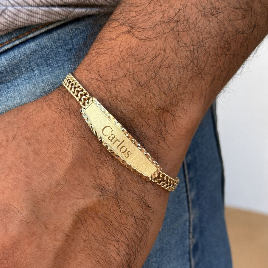 Esclava estilo Petatillo personalizada en Oro 10k