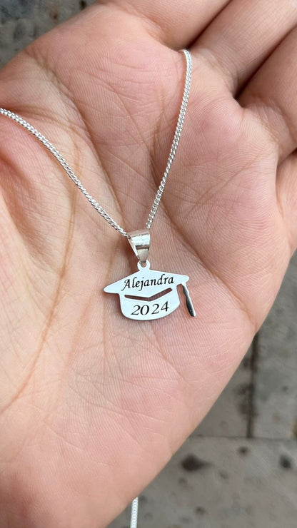 Collar birrete personalizado en Plata .925