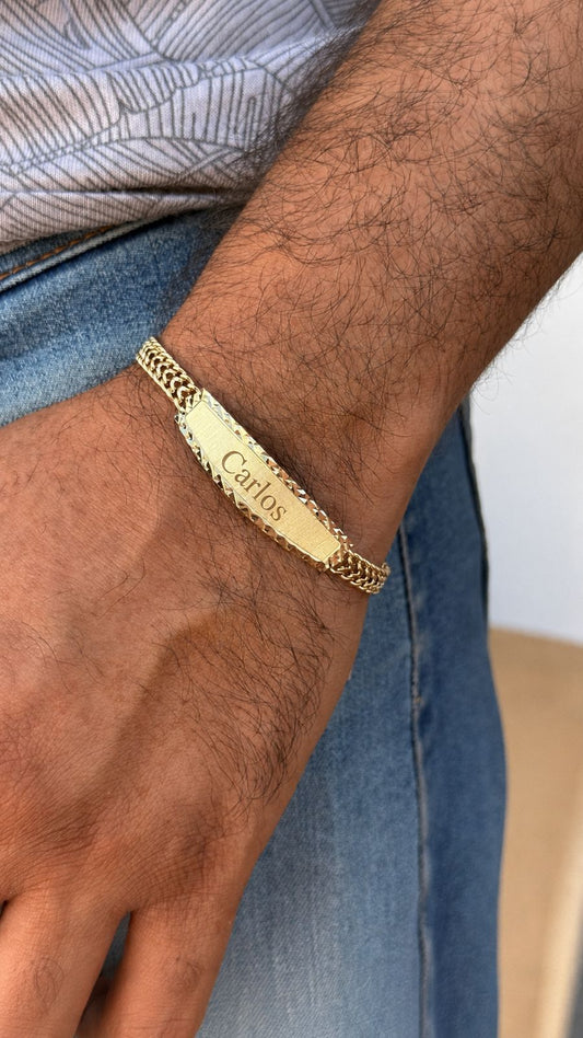 Esclava estilo Petatillo personalizada en Oro 10k