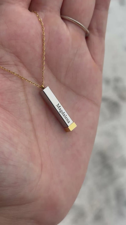 Collar barra Secreta - personalizada en acero inoxidable